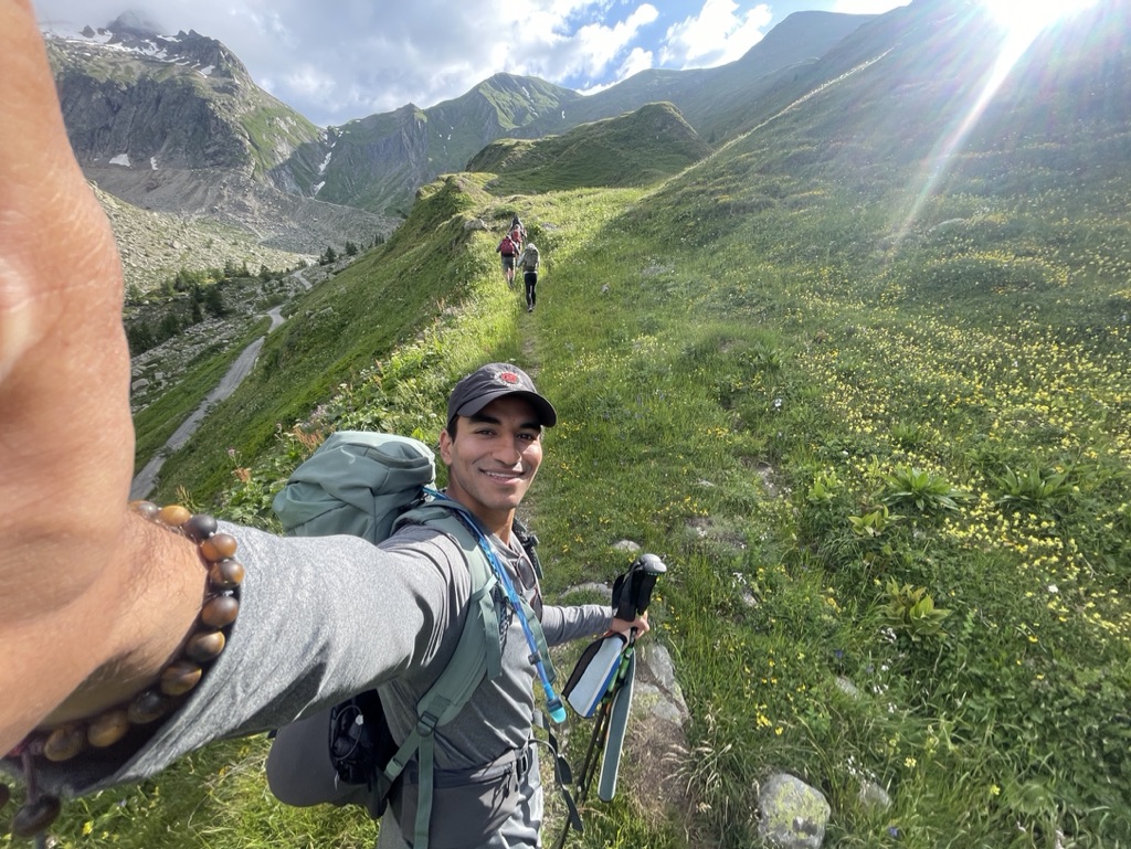 Me, Rajiv Ramaiah, hiking in France